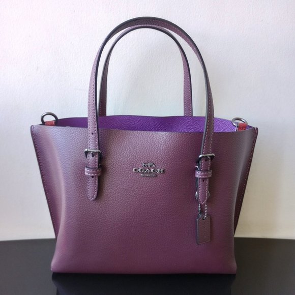 Coach Handbags - COACH Women's Mollie Tote 25 in Beautiful QB / Boysenberry